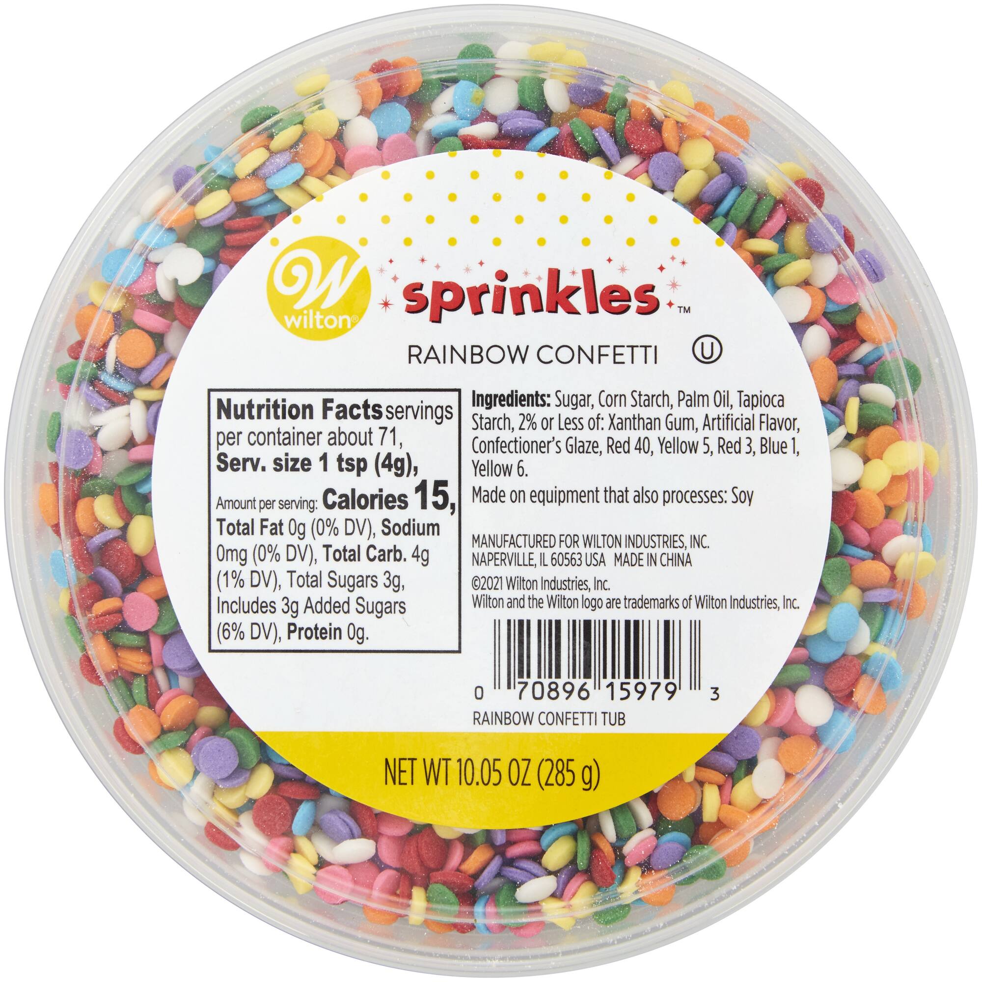 Wilton® Rainbow Sprinkles Tub